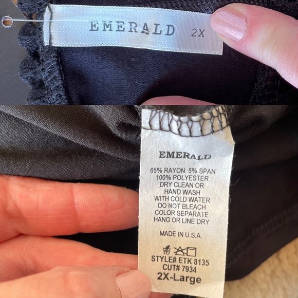 Animal Print Mesh Swing Tunic Womens Tunic Top 2X Black New in Package - Picture 6 of 9